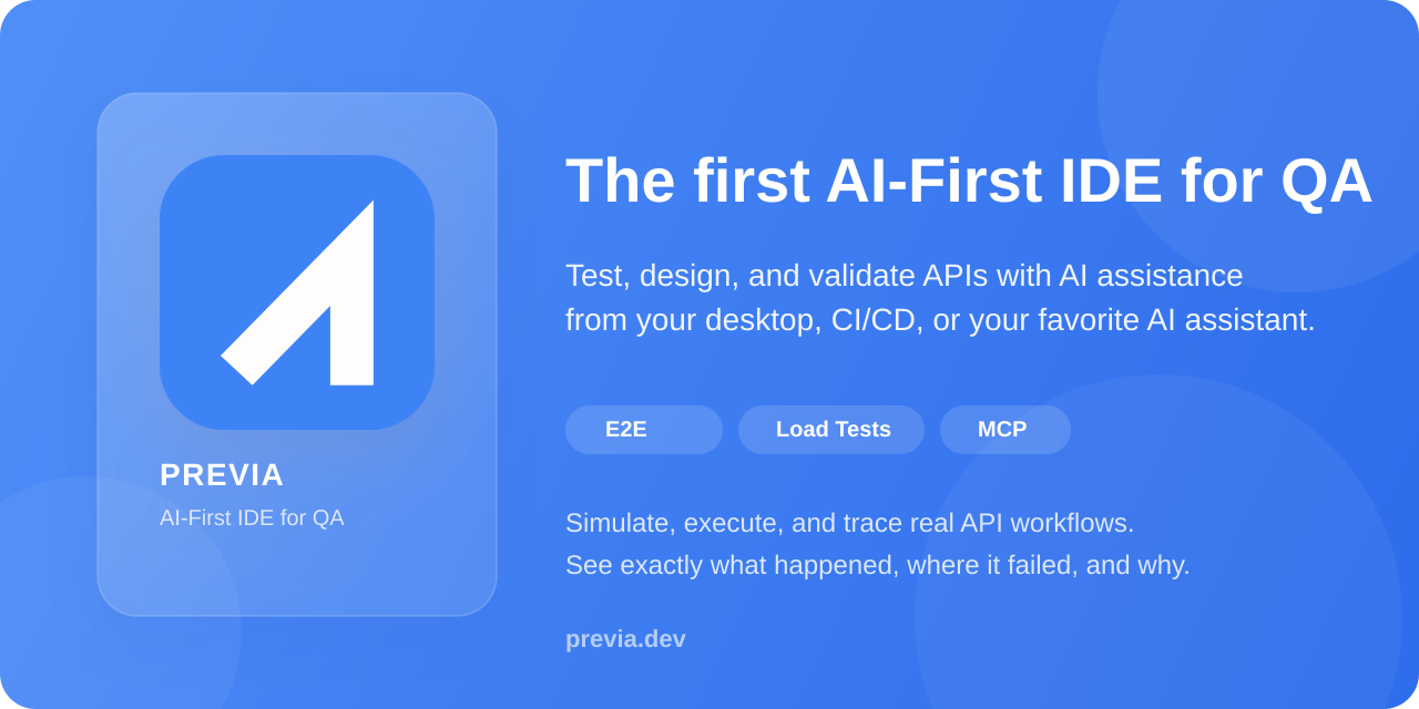 GitHub - runvibe/previa: The first AI-First IDE for QA. Test, design ...