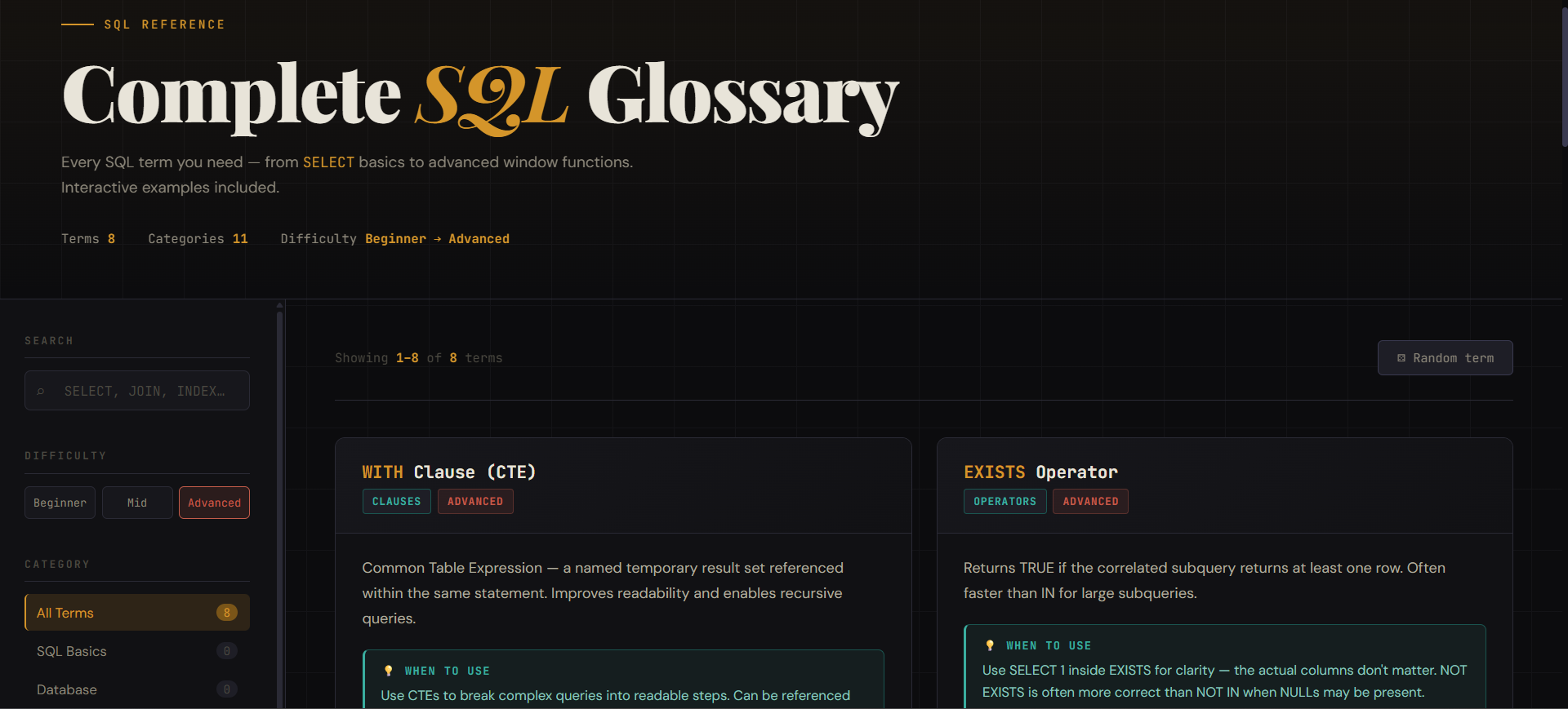 Complete-SQL-Glossary