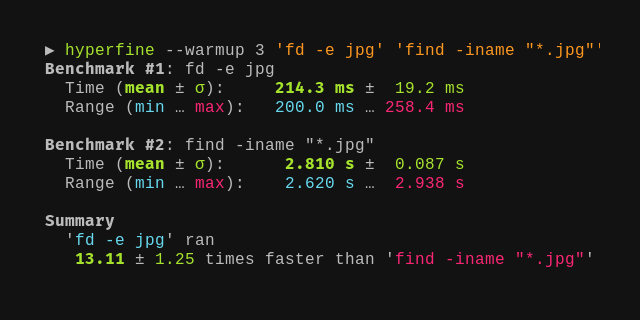 GitHub - sharkdp/hyperfine: A command-line benchmarking tool