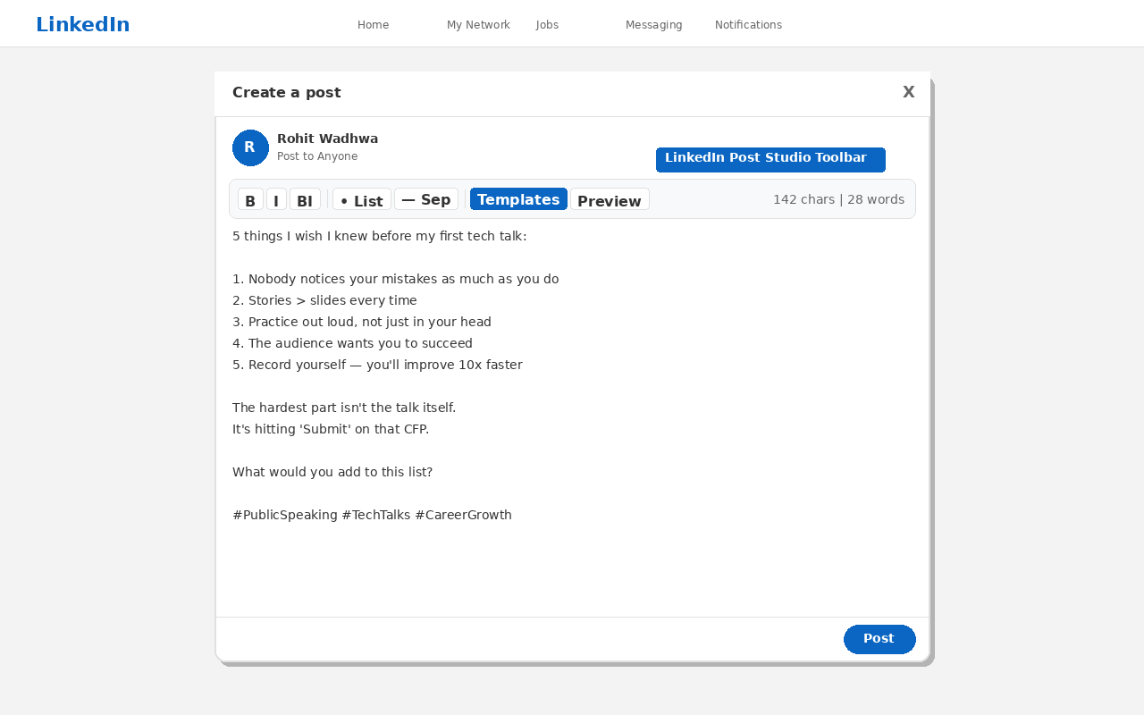 linkedin-post-studio