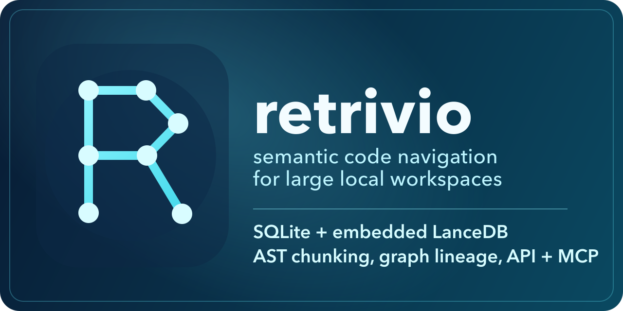 GitHub - stouffer-labs/retrivio: Local-first semantic code intelligence ...