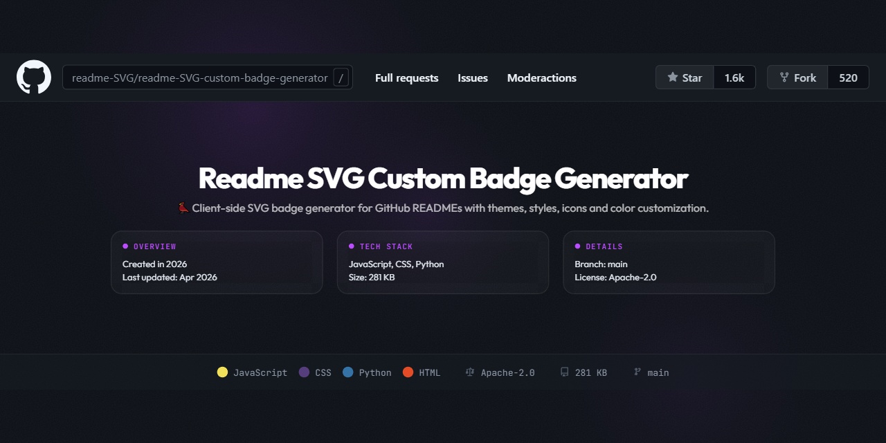 readme-SVG-custom-badge-generator
