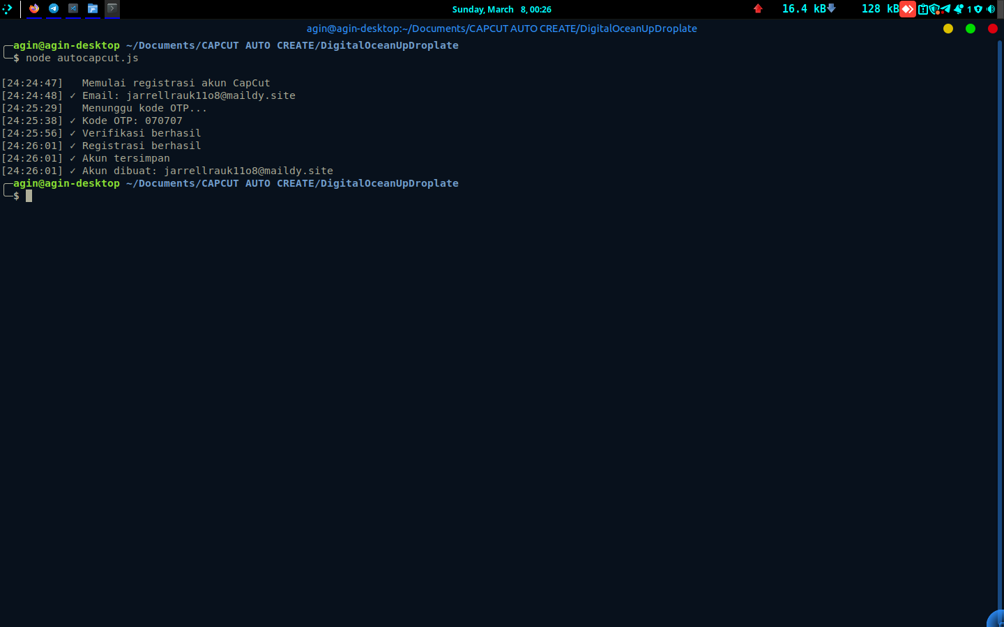 GitHub - AutoFTbot/Capcut-CreateAcount: Capcut akun regist otomatis · GitHub