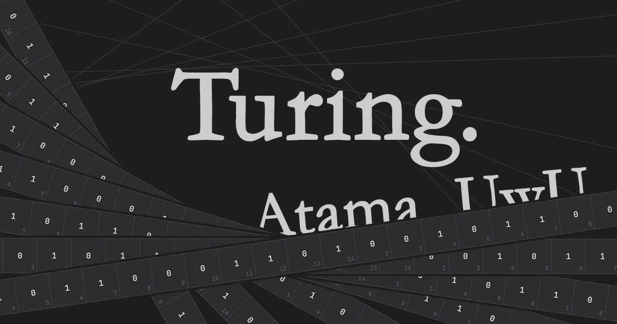 GitHub - Scevenate/Turing-Atama: A web Turing machine emulator, made ...