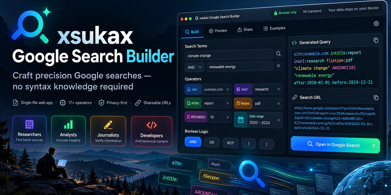 xsukax-Google-Search-Builder