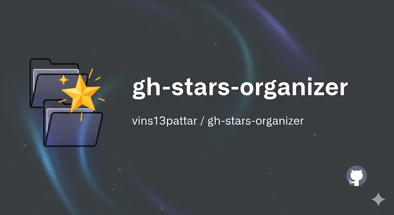 GitHub - vins13pattar/gh-stars-organizer: Organize GitHub starred ...