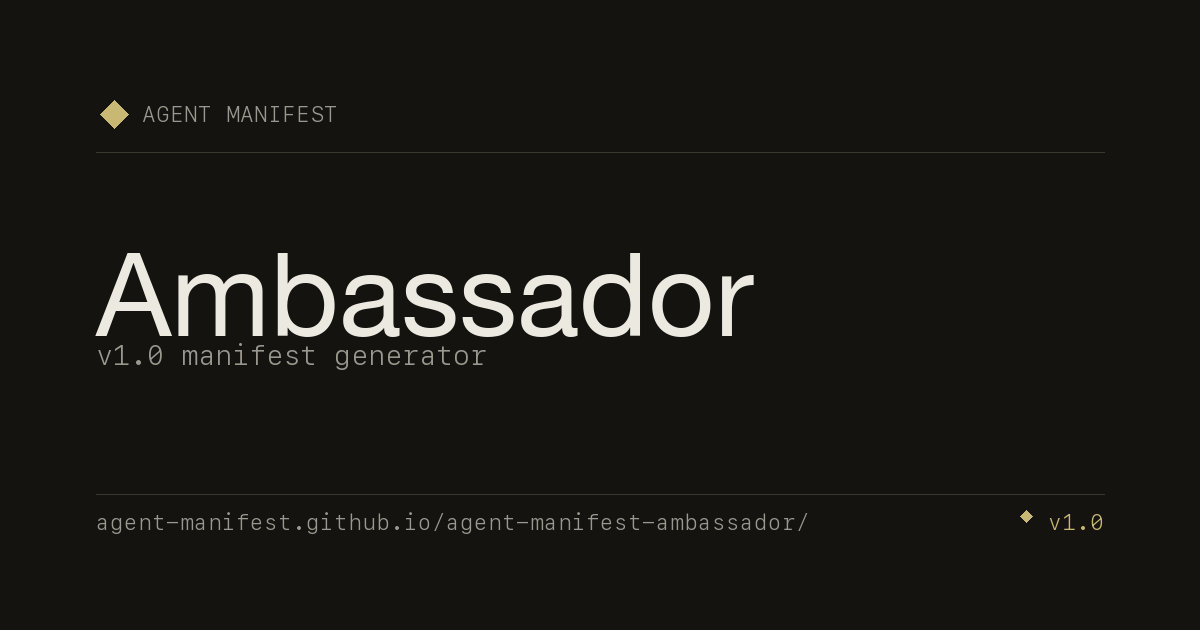 agent-manifest-ambassador