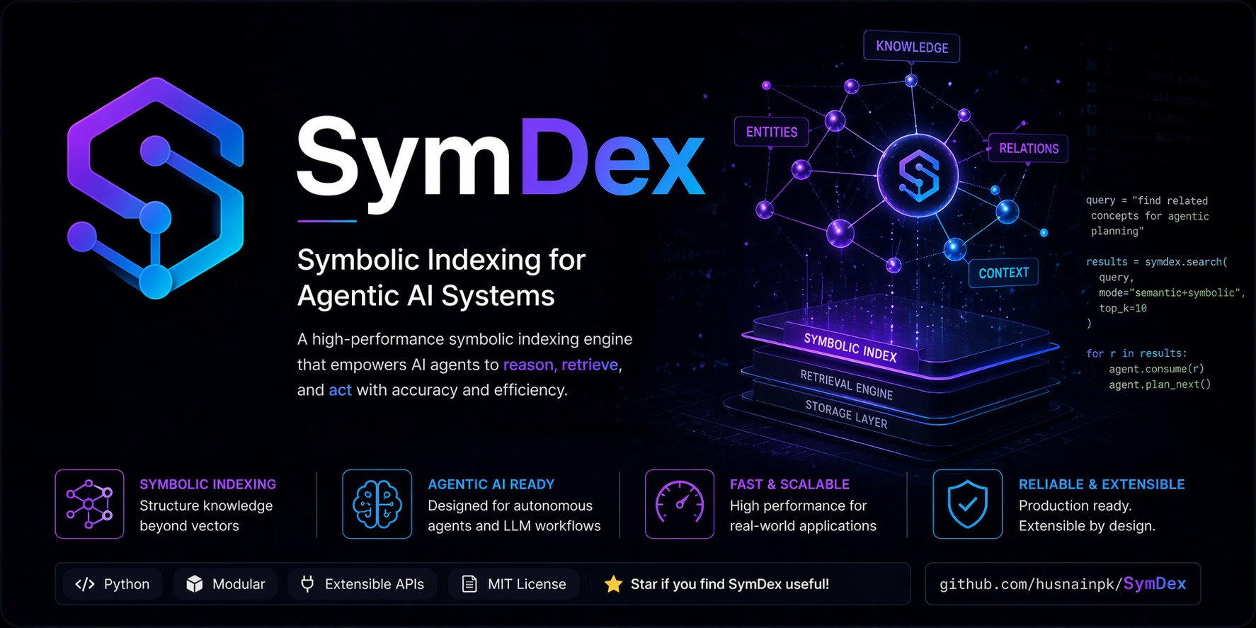 GitHub - husnainpk/SymDex: Repo-local codebase oracle for AI coding ...