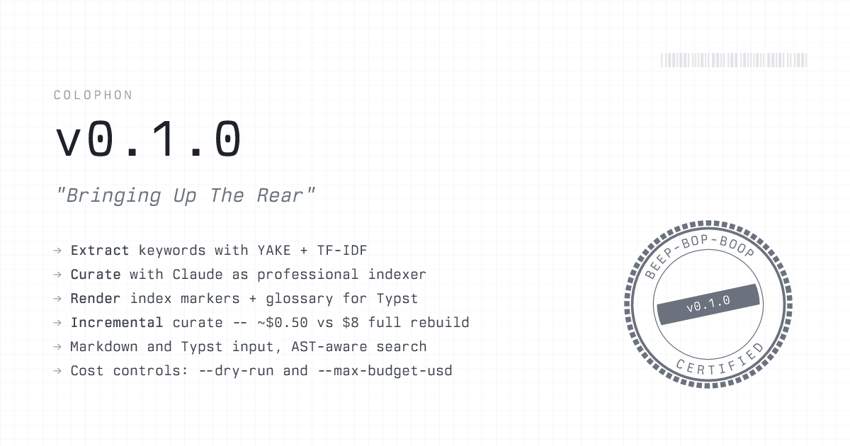 colophon