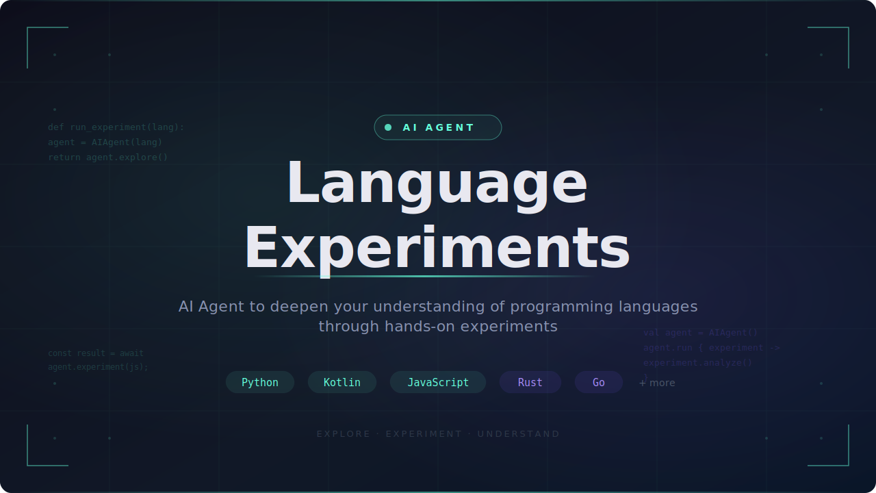 GitHub - amitshekhariitbhu/language-experiments: AI Agent that deepens ...