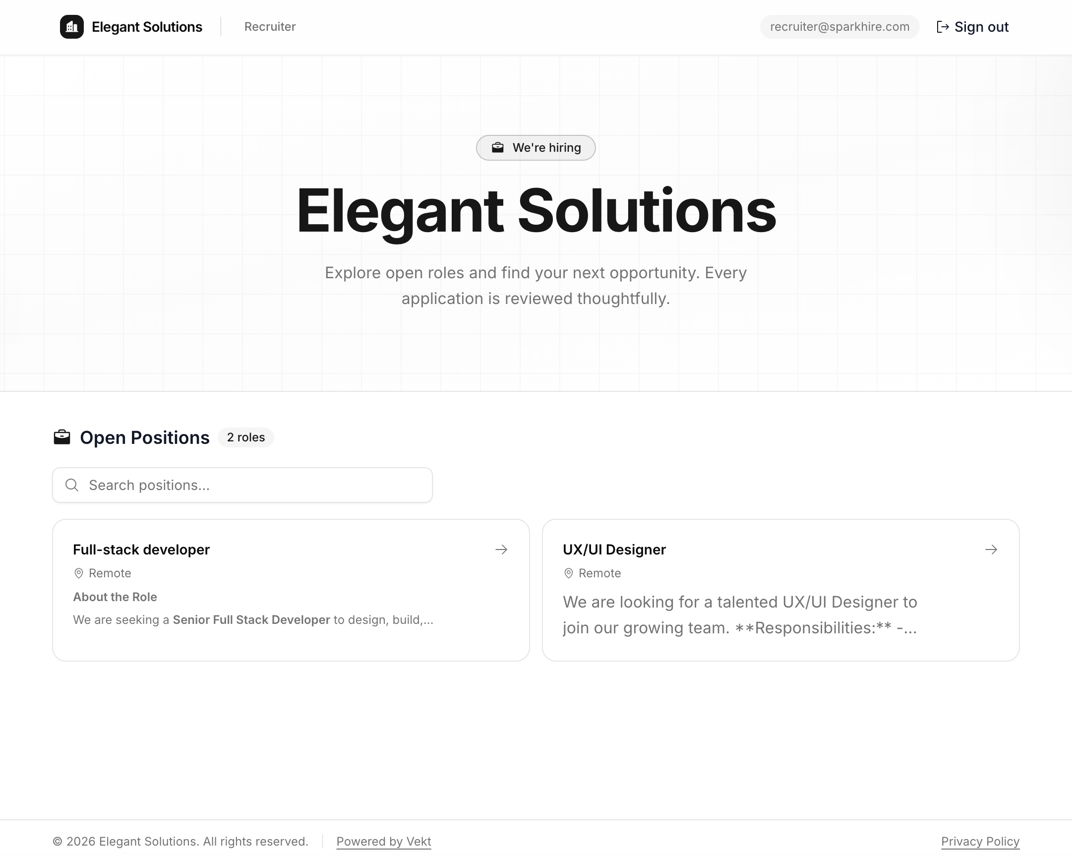GitHub - Behnoudmst/vekt: Privacy focused self-hosted recruitment ...