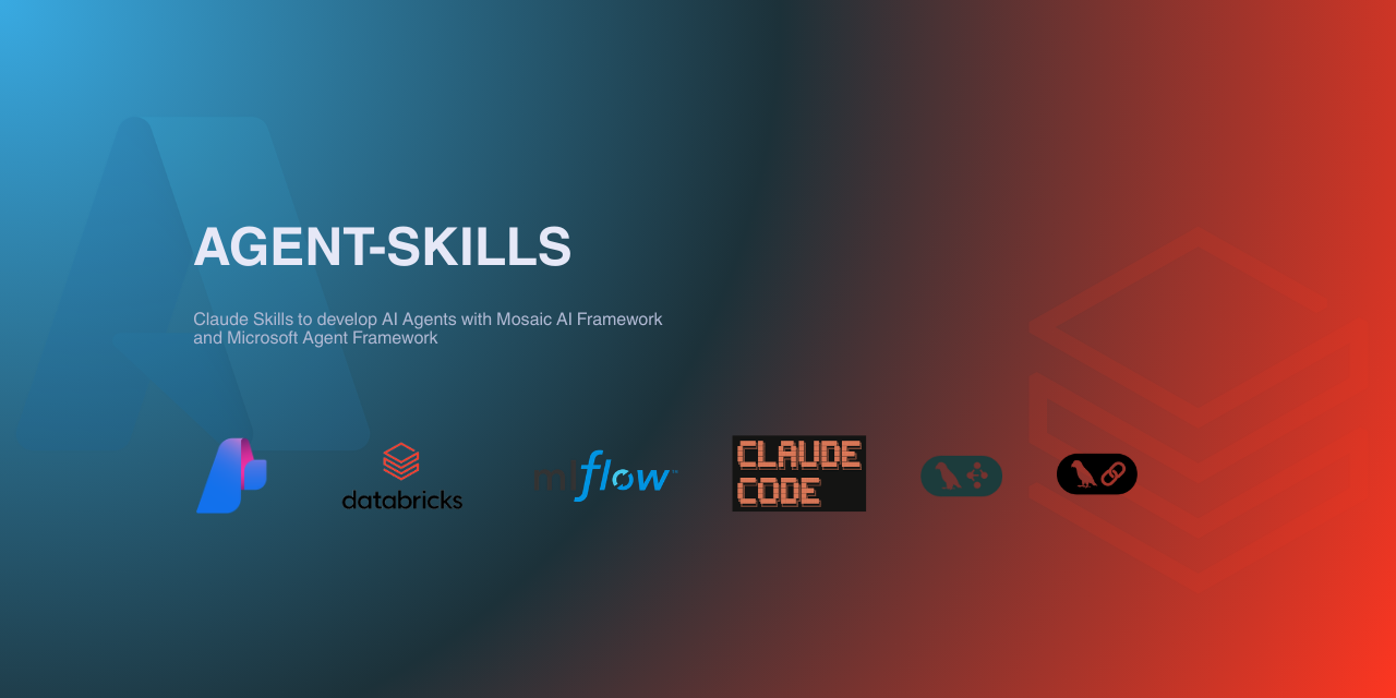 GitHub - alessandro9110/databricks-foundry-agent-skills: A community repository of Agent Skills for Claude, GitHub Copilot, and Cursor - reusable cross-tool AI workflows for Databricks, Azure AI Foundry, and more.