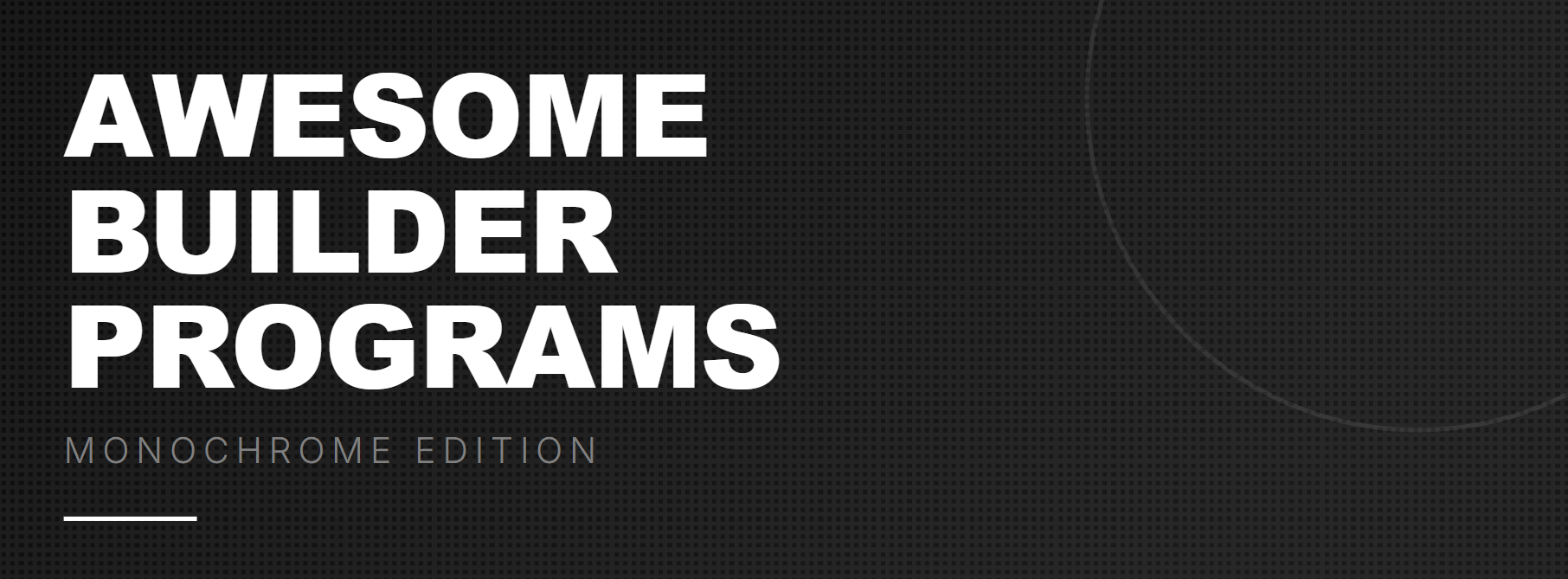 awesome-builder-programs