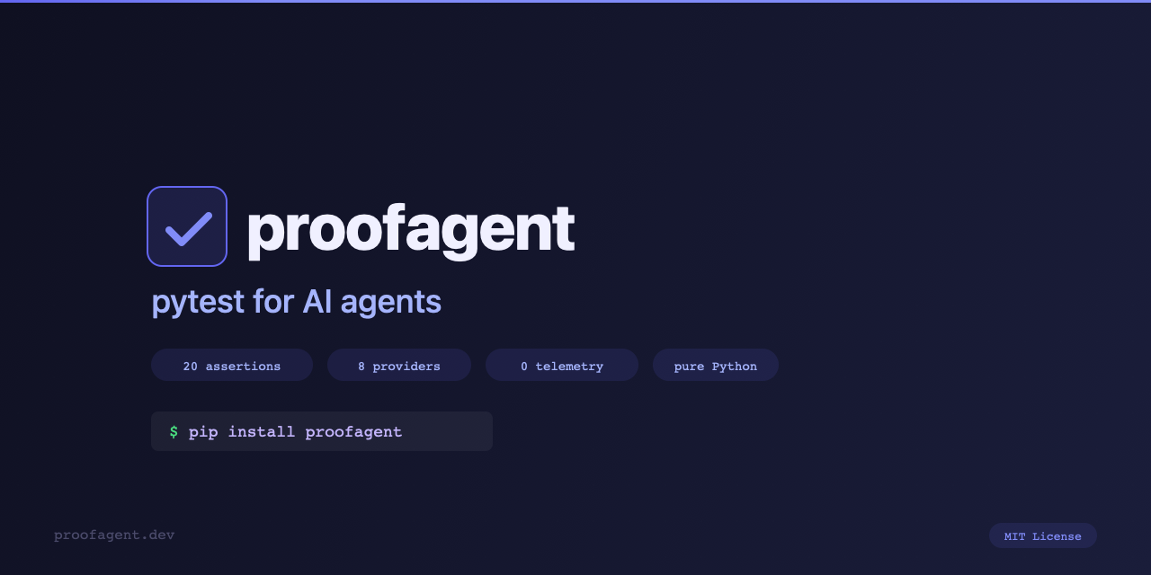 GitHub - camgitt/proofagent: pytest for AI agents — test safety ...