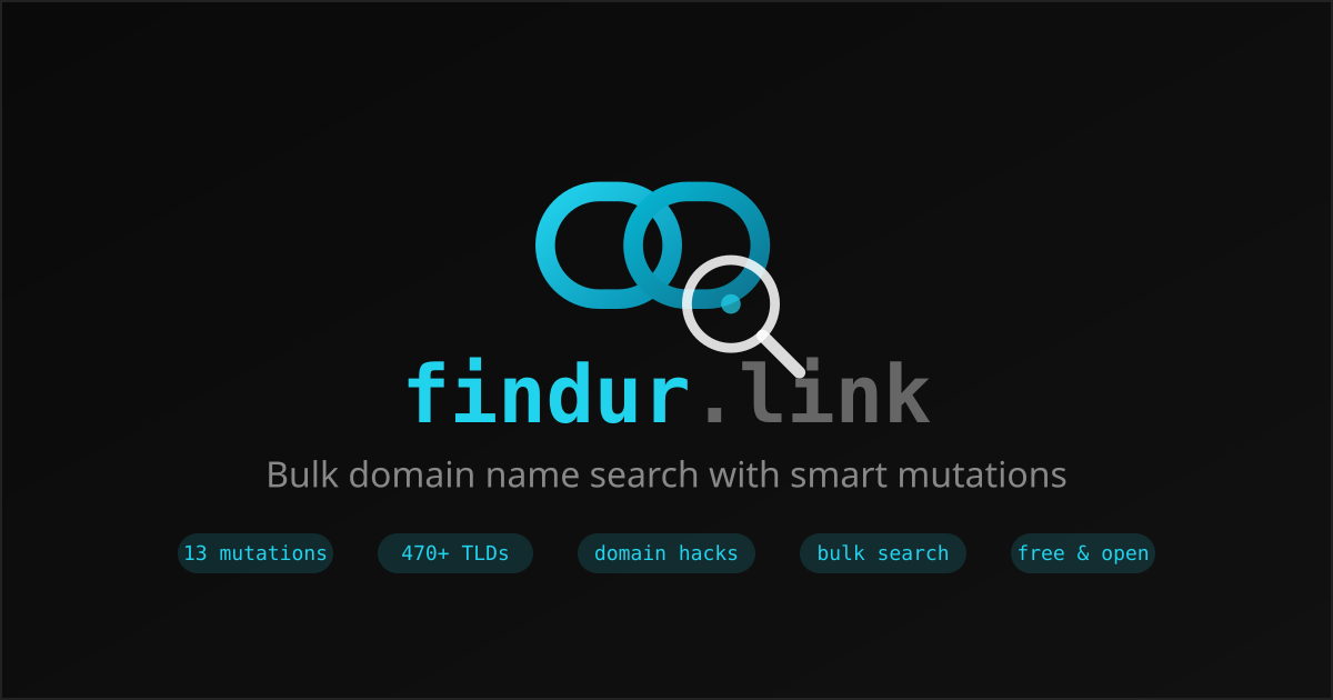 GitHub - tribixbite/link-finder: findur.link — Bulk domain name search ...
