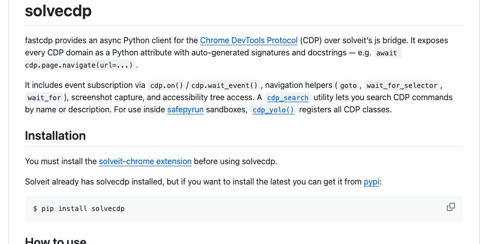 GitHub - AnswerDotAI/solvecdp: Lightweight Chrome Debug Protocol (CDP ...