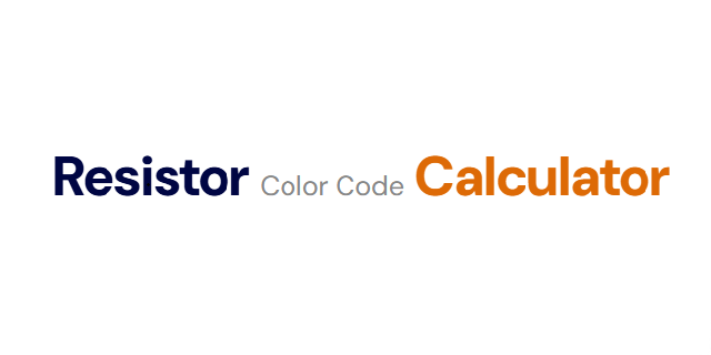 Resistor-Color-Code-Calculator