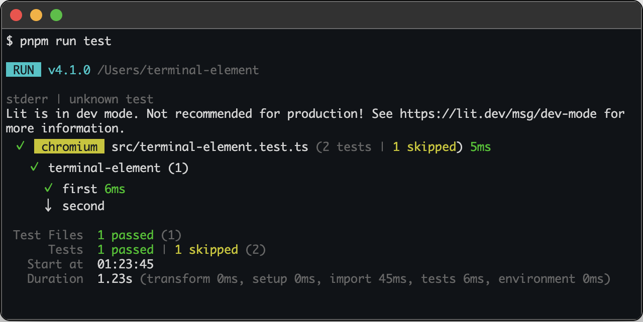 terminal-element Svelte Themes
