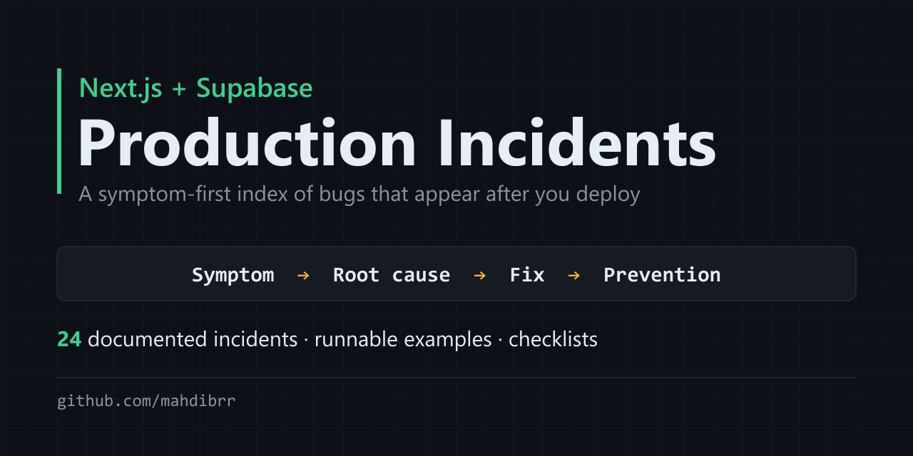 nextjs-supabase-production-incidents