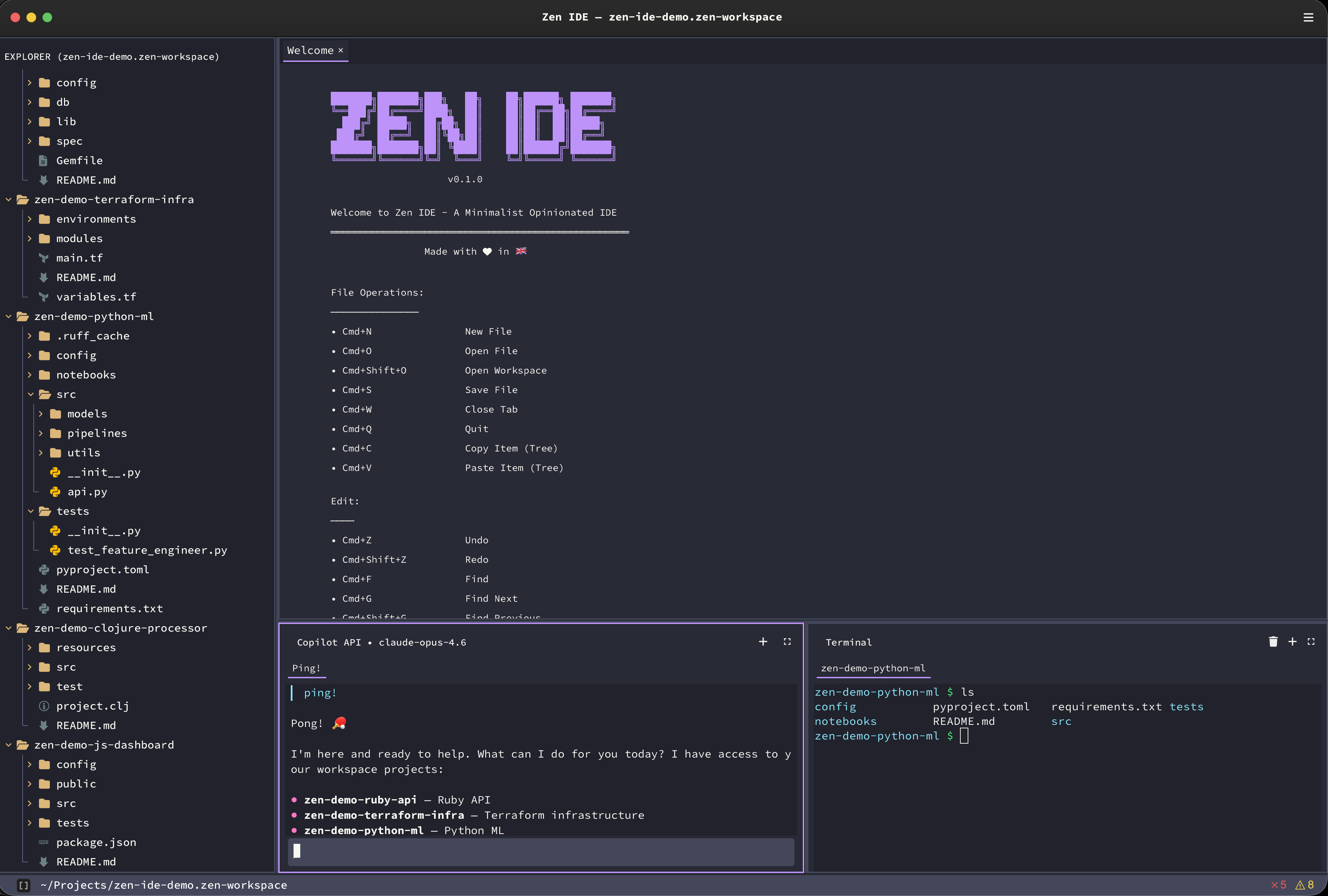 GitHub - 4mux/zen-ide: A minimalist and opinionated IDE built with ...