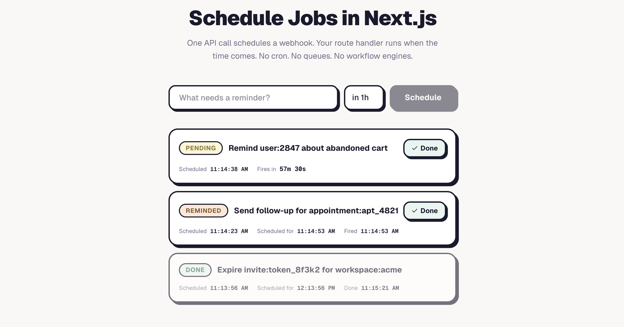 nextjs-posthook-scheduling