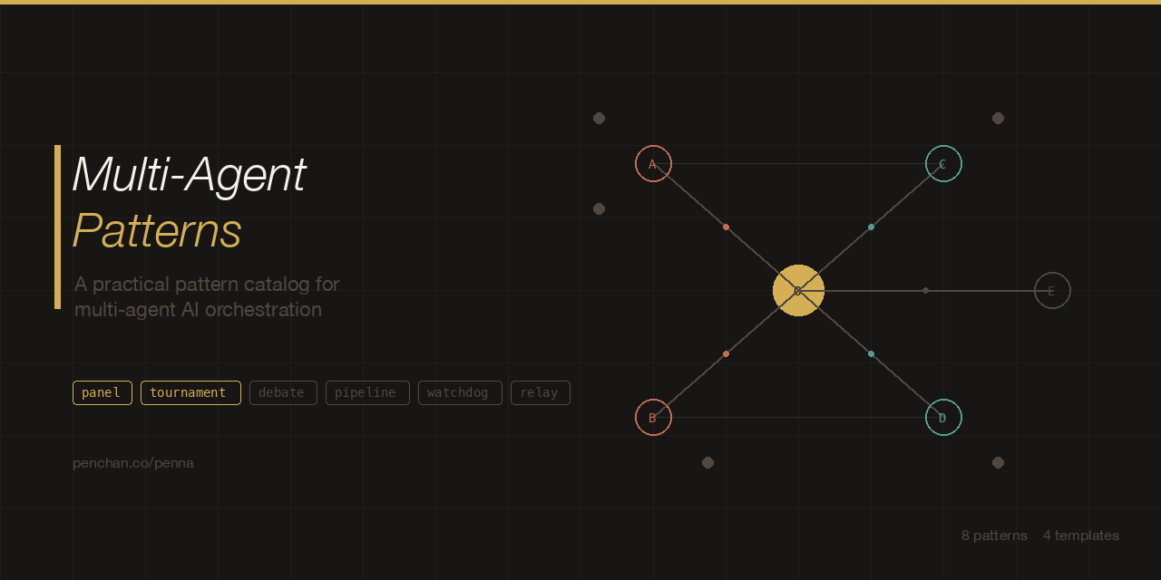 GitHub - p3nchan/multi-agent-patterns: A practical pattern catalog for ...