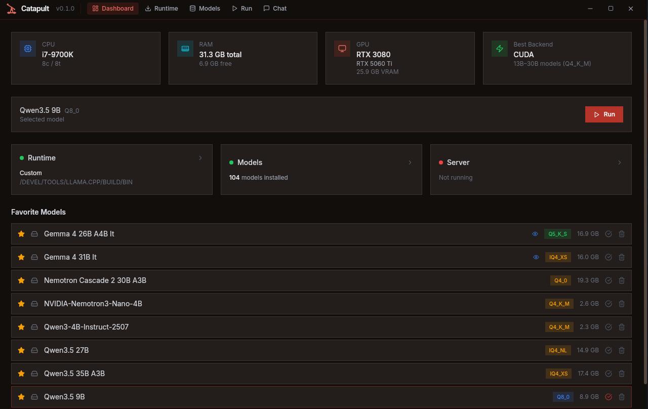 GitHub - pwilkin/catapult: A Tauri-based cross-platform launcher ...
