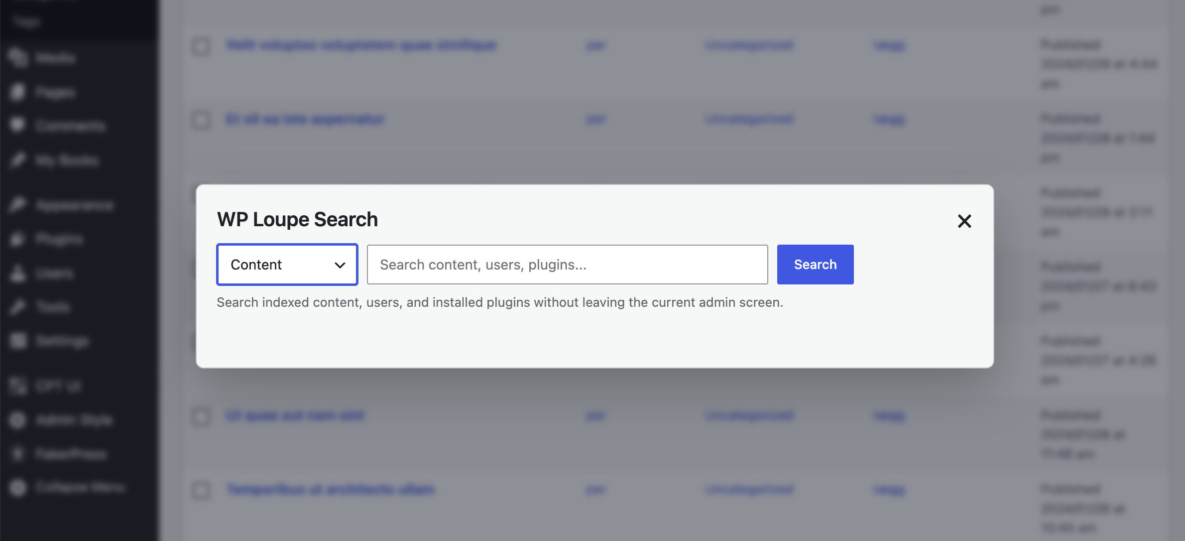 GitHub - soderlind/wp-loupe-admin-search: A faster, smarter search ...