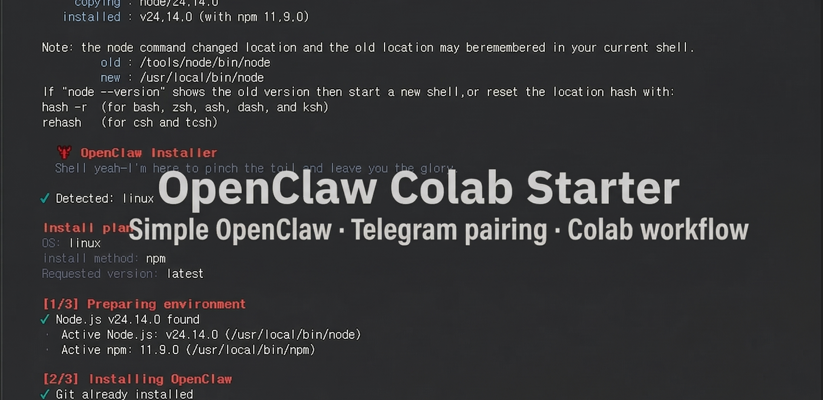 GitHub - hoooon89/openclaw-colab-starter: OpenClaw starter notebook for ...