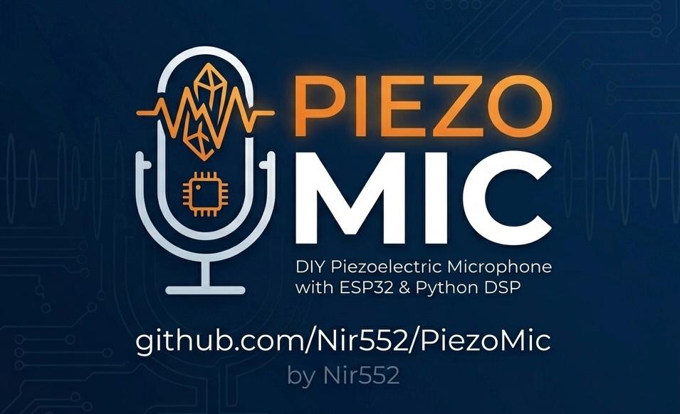 GitHub - Nir552/PiezoMic: DIY piezoelectric microphone with ESP32 and ...