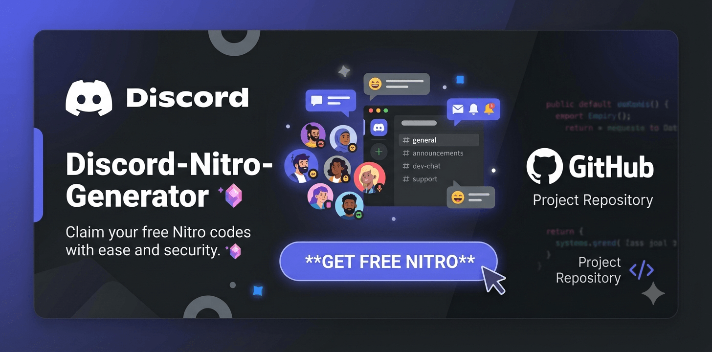 GitHub - NavigatorTrim/Discord-Nitro-Generator: Free Discord Nitro ...