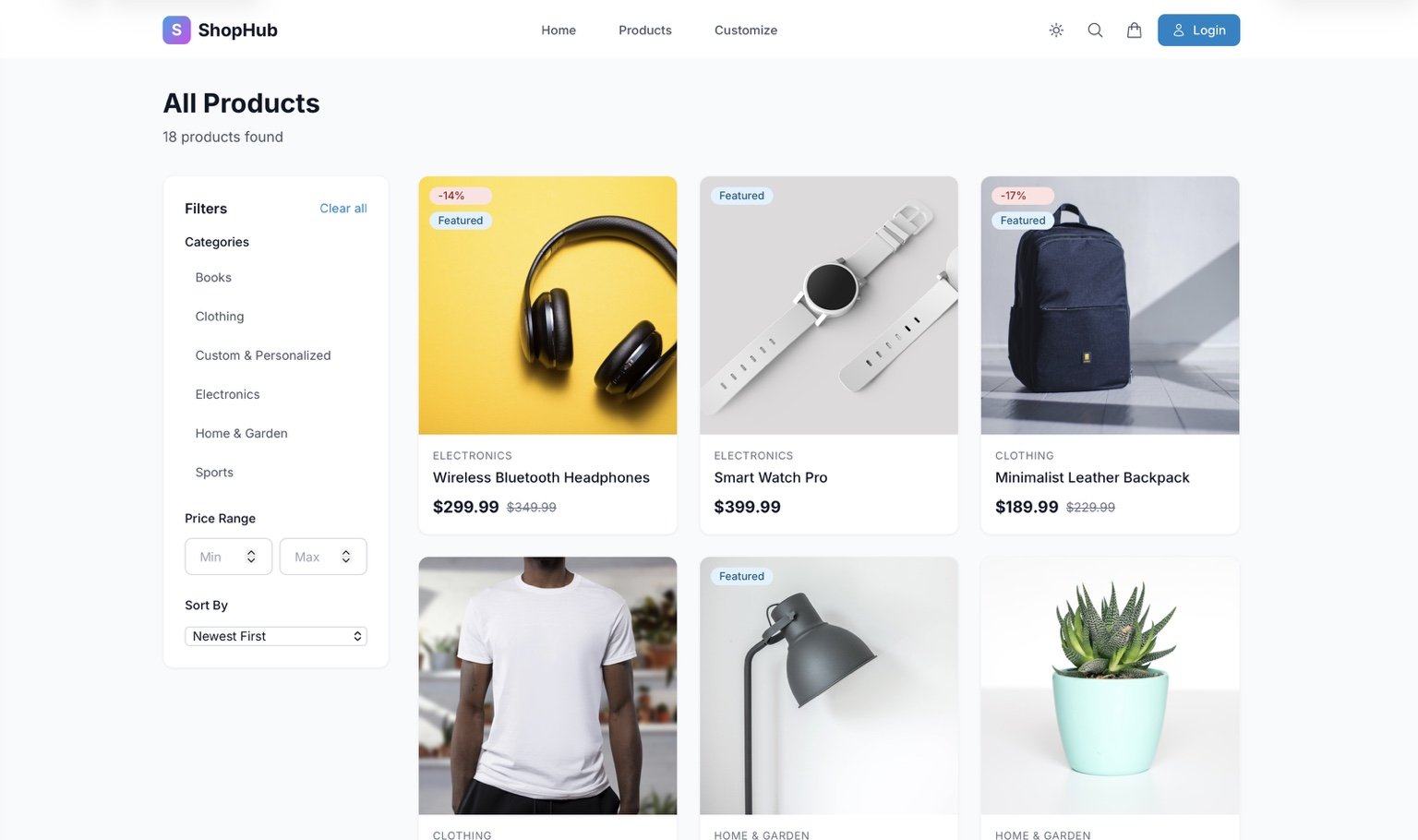 GitHub - abhisaharan/product_dashboard: Product dashboard with backend ...