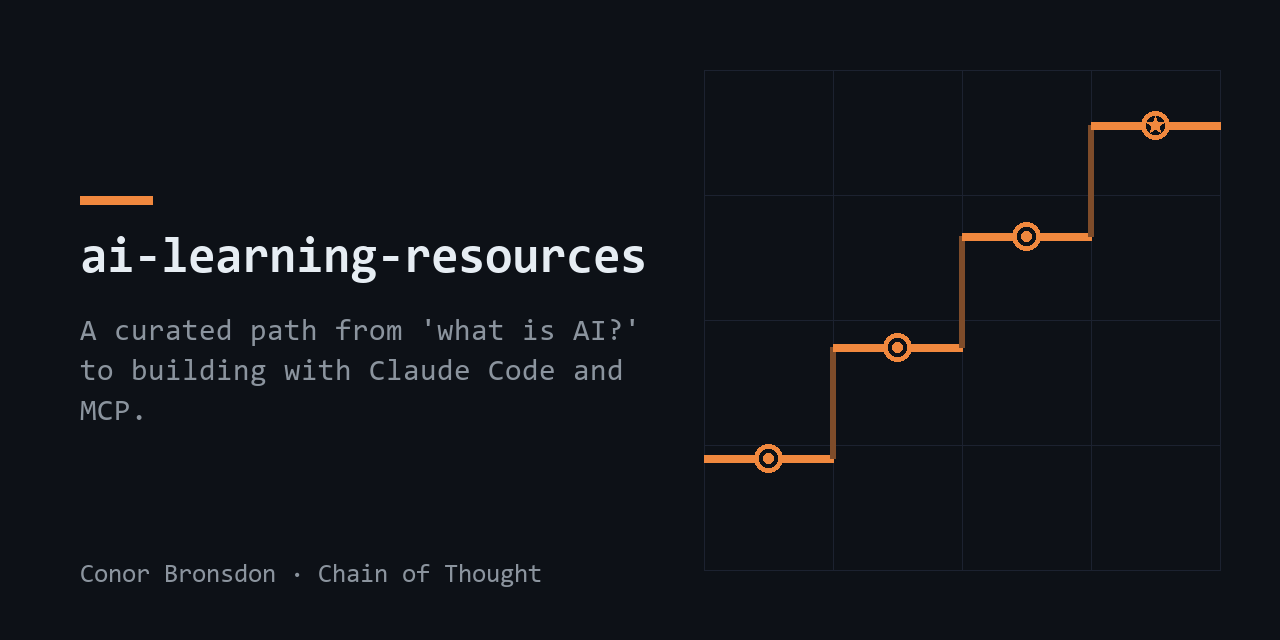 GitHub - conorbronsdon/ai-learning-resources: Curated learning path ...