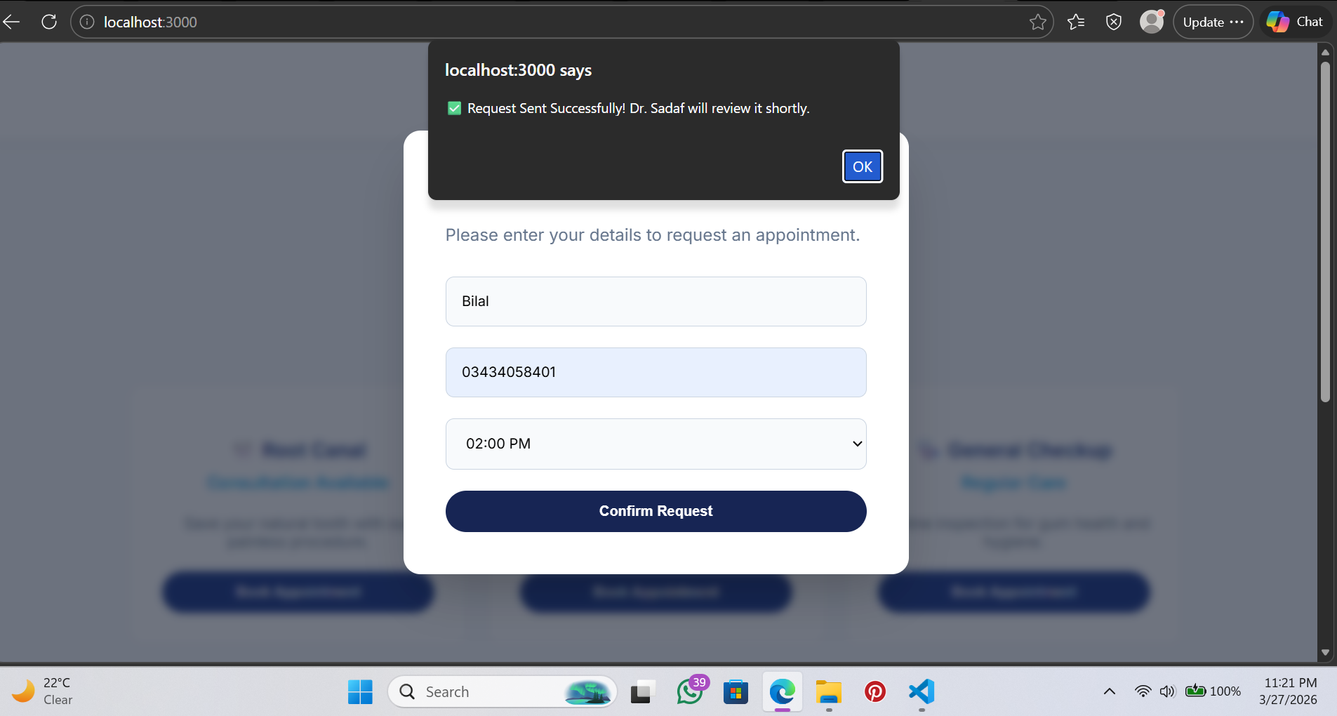 GitHub - BeingRealBilal/dental-clinic-system: An automated WhatsApp bot ...