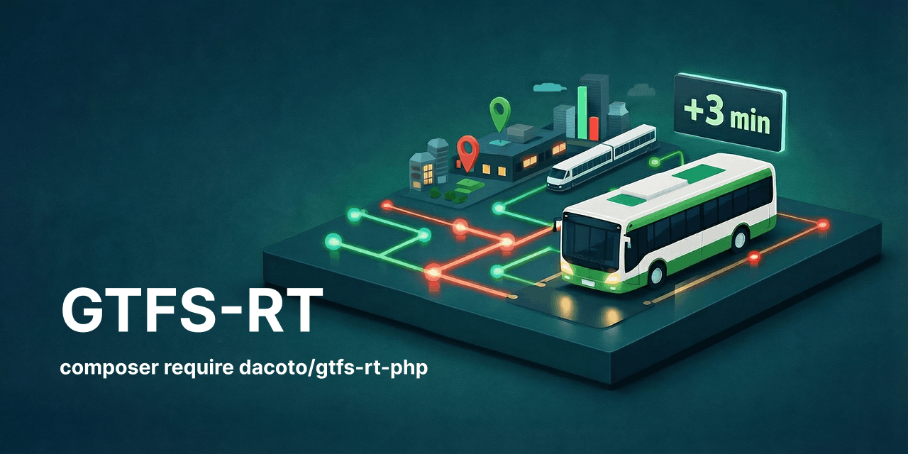 GitHub - dacoto/gtfs-rt-php: GTFS-Realtime library for PHP 8.4 based on ...