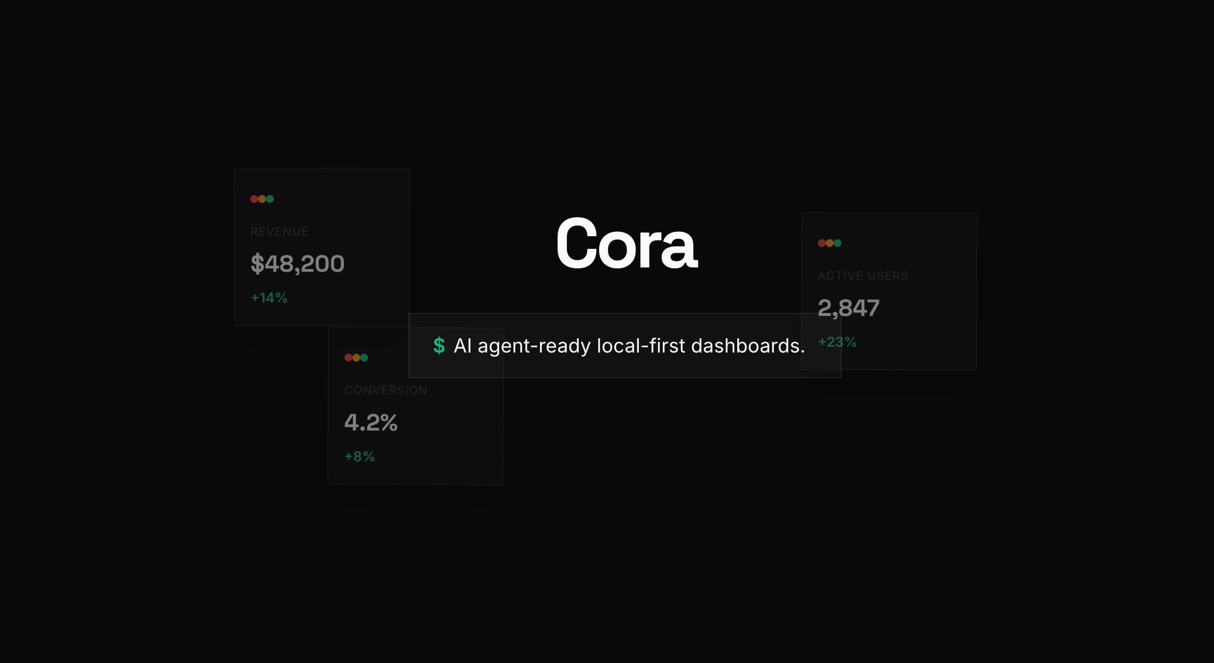 GitHub - fumi-ops/cora: AI Agent-Ready Local-First Dashboards · GitHub