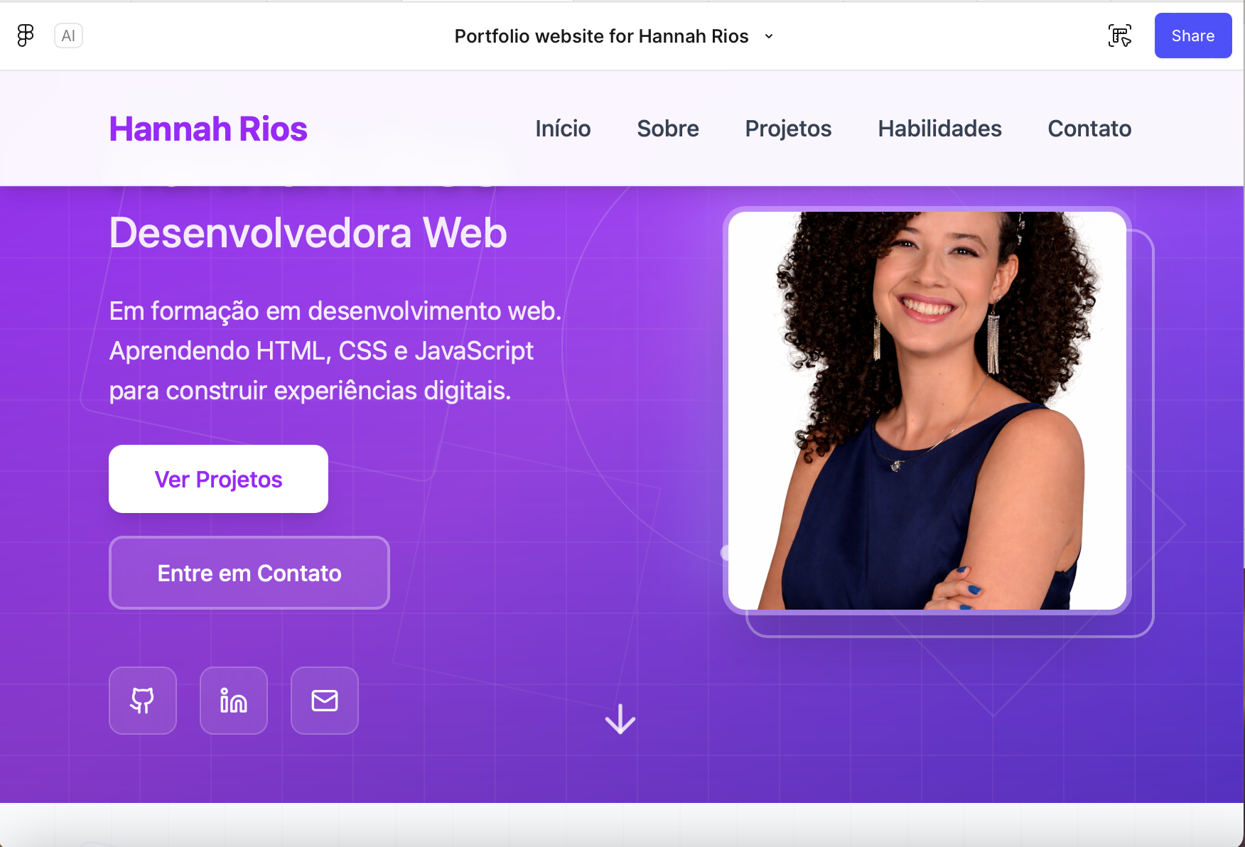 GitHub - Hannah-Rios/Portfoliowebsitehannahrios: Portfolio project · GitHub