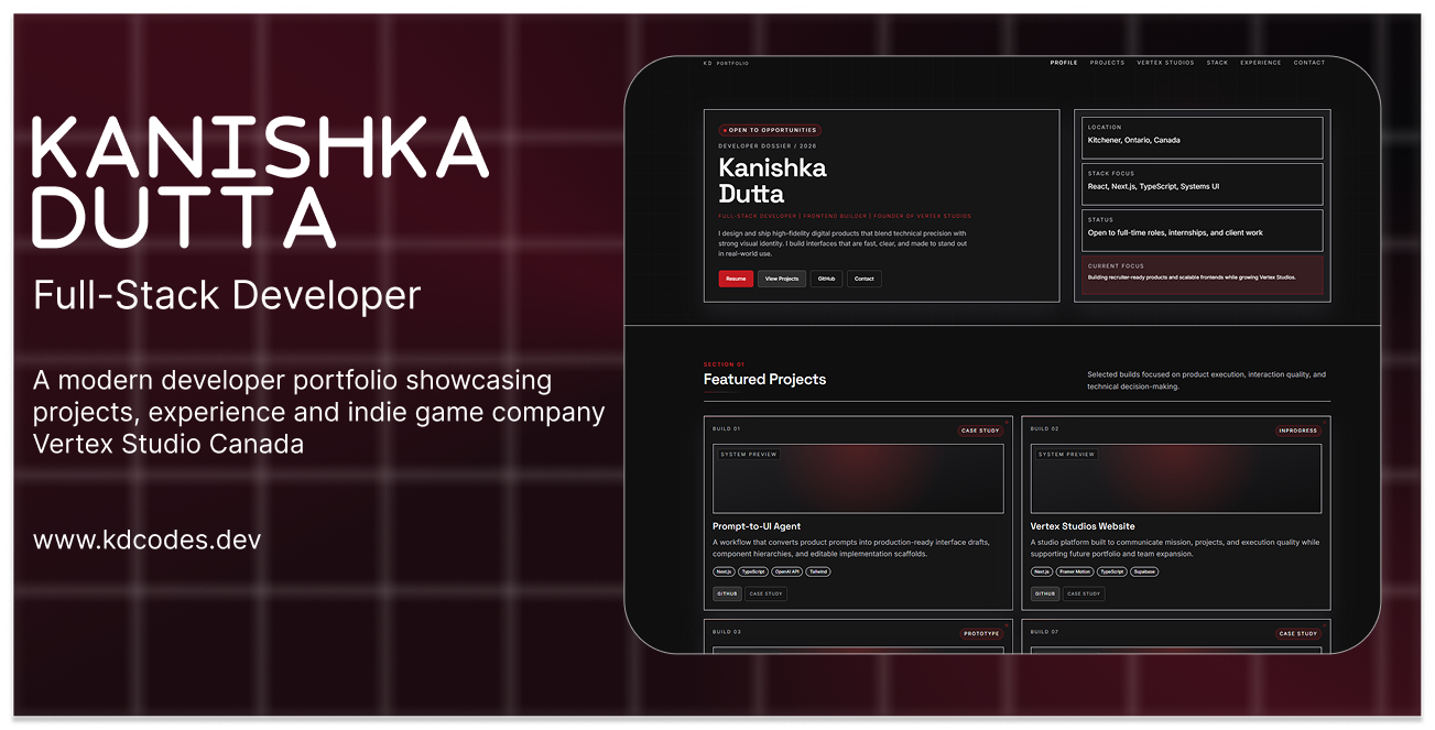 GitHub - KDCodes23/Portfolio: Kanishka Dutta's Portfolio · GitHub