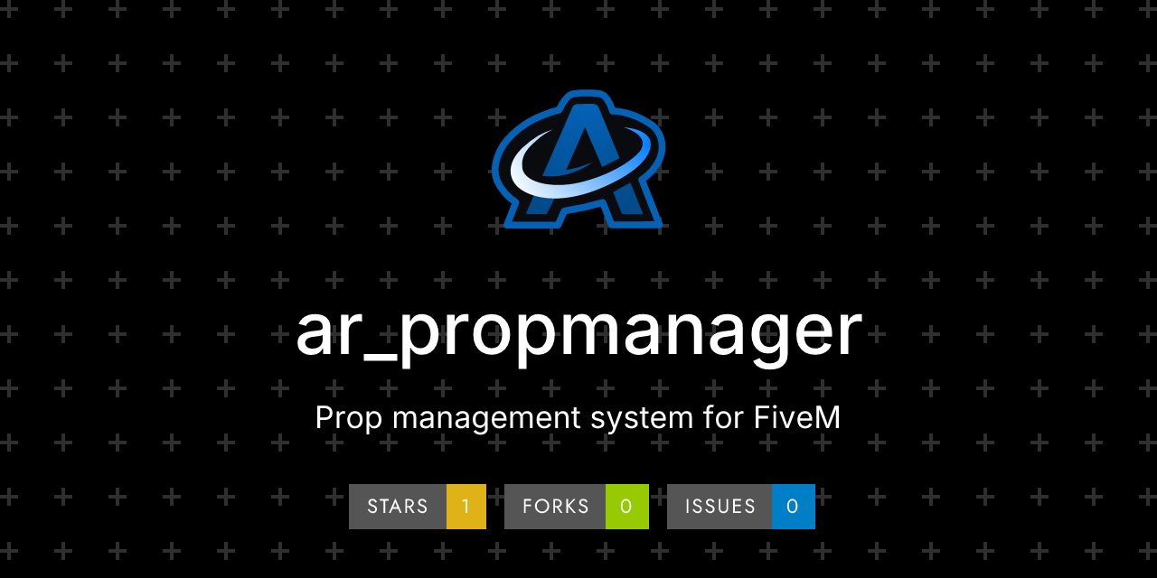 GitHub - Colbss/ar_propmanager: Prop management system for FiveM · GitHub