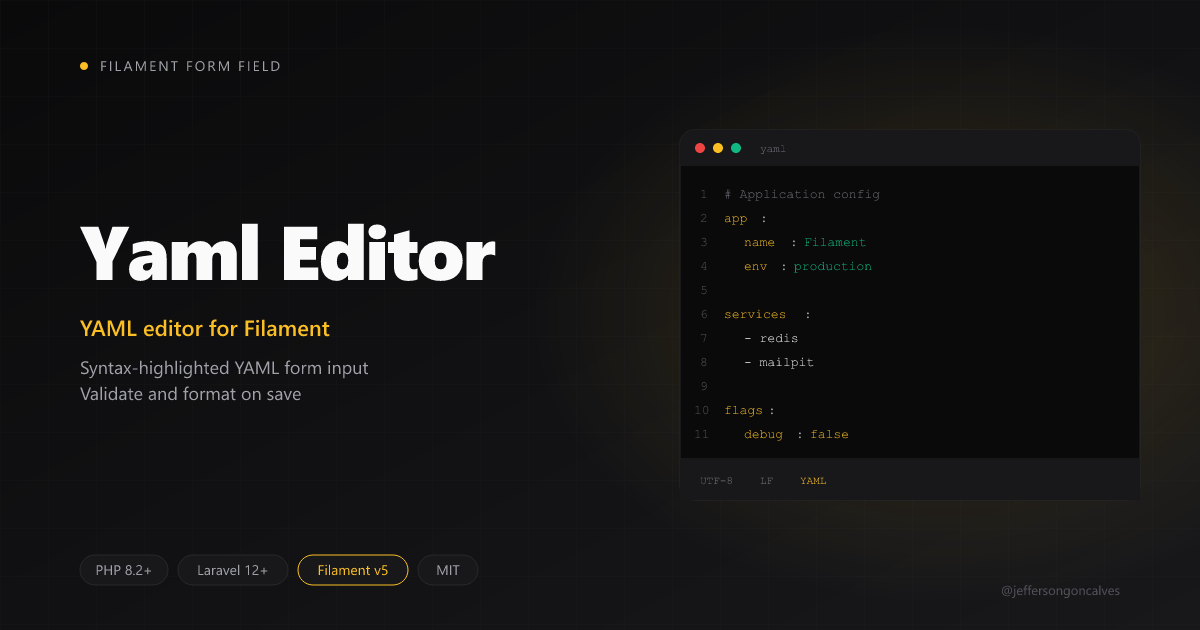 filament-yaml-editor