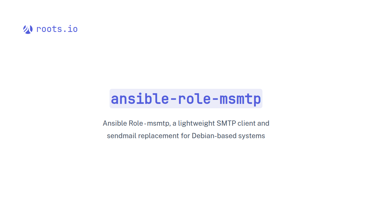 ansible-role-msmtp