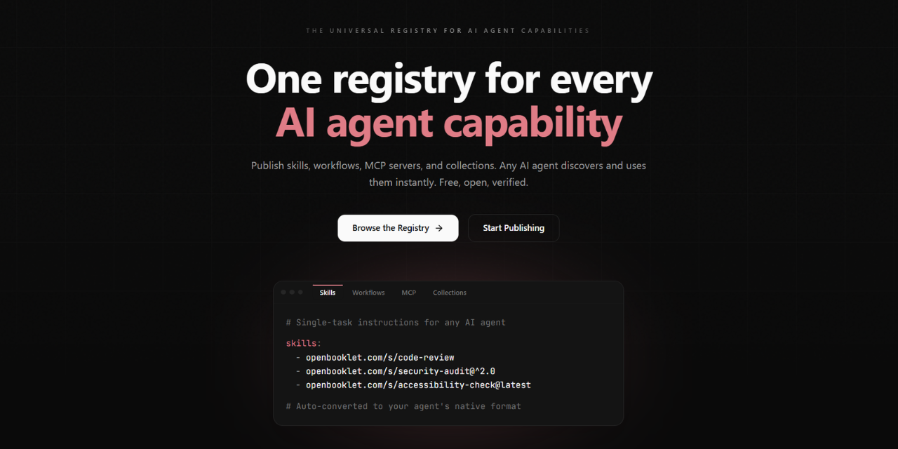 GitHub - quantumboost-io/open-booklet: The universal registry for AI ...