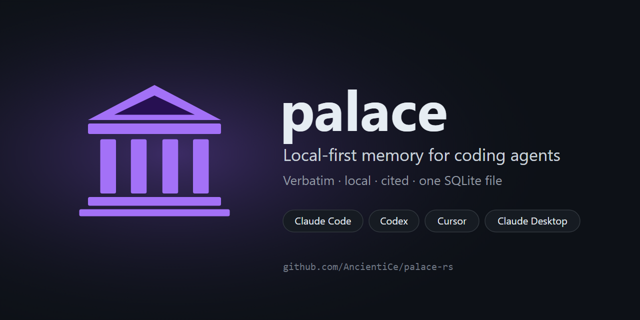 Social preview image for AncientiCe/palace-rs