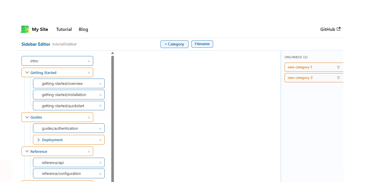 docusaurus-sidebar-editor