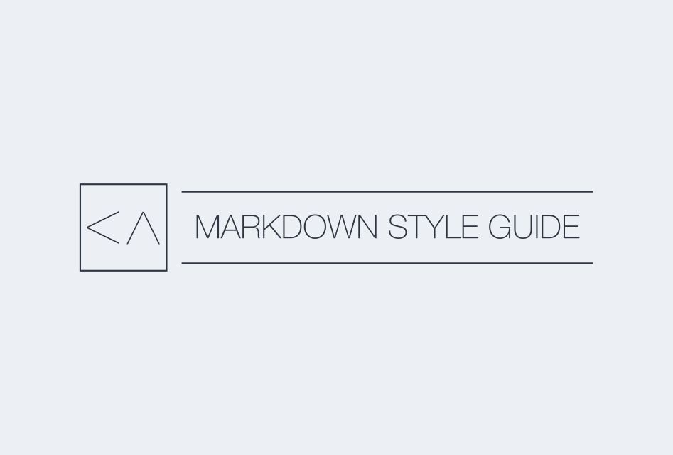 StyleGuide-Markdown