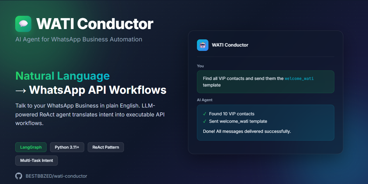 GitHub - BESTBBZED/wati-conductor: LangGraph-powered agent for WATI ...