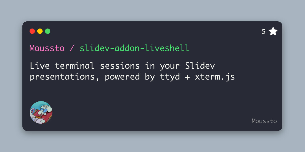 slidev-addon-liveshell