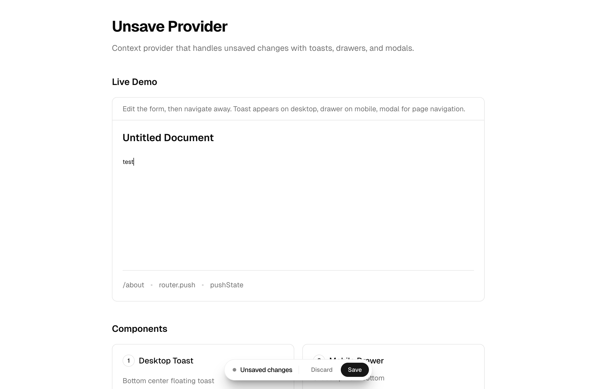 unsave-provider