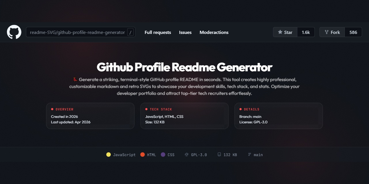 github-profile-readme-generator