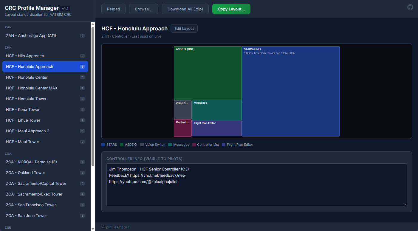 GitHub - jimpdx/crc-profile-manager: Browser-based tool for VATSIM ...